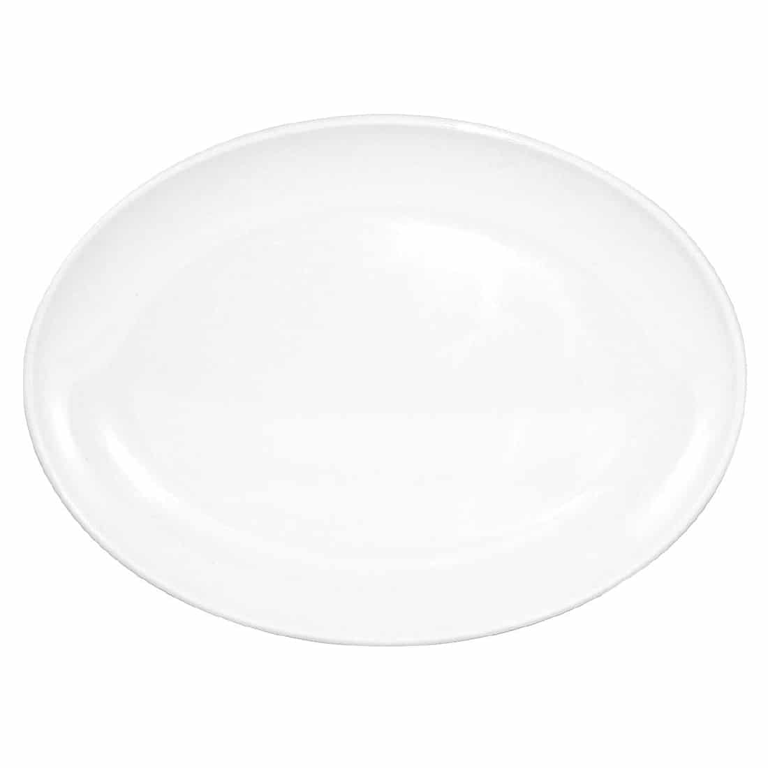 Kristallon Melamine Oval Coupe Plates 225mm