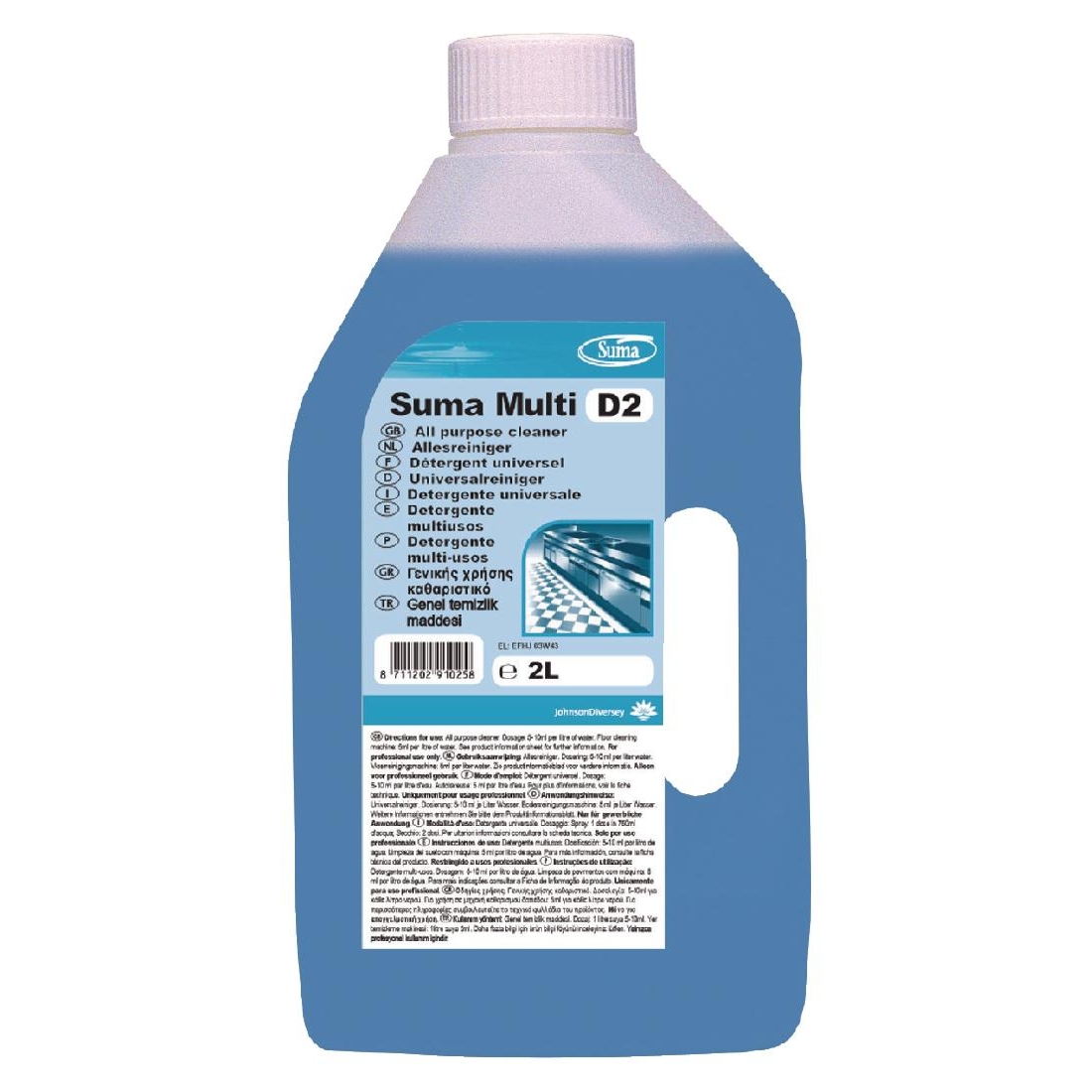 Suma Multi D2 All Purpose Cleaner 2 Litre (Pack of 6)