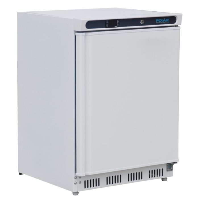 Polar Under Counter Fridge White 150Ltr