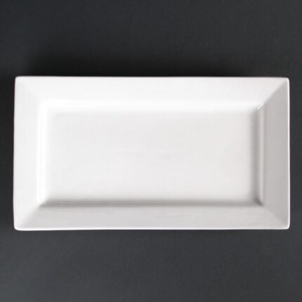 Lumina Wide Rim Rectangular Plates 310mm