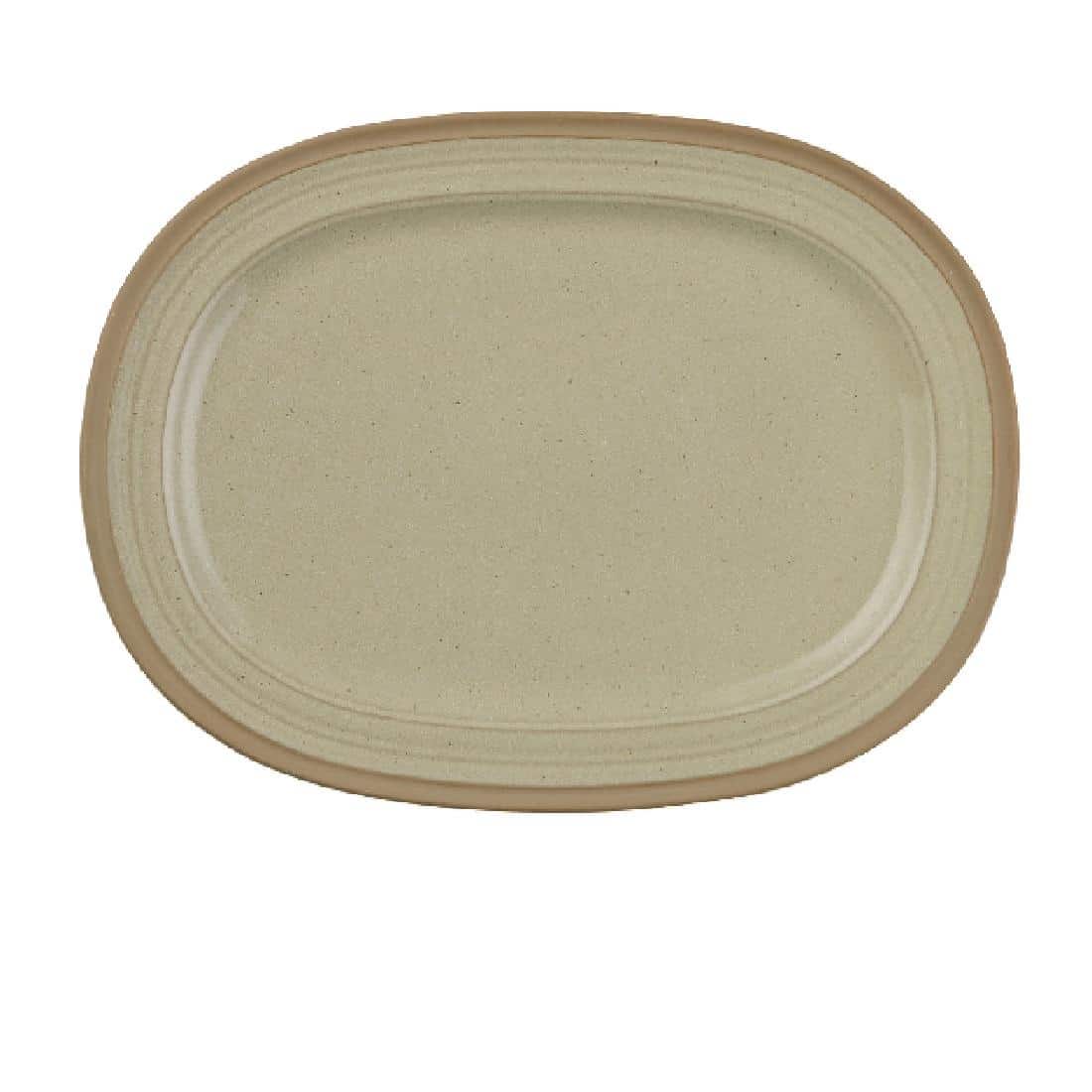 Churchill Igneous Stoneware Oval Plates 355mm