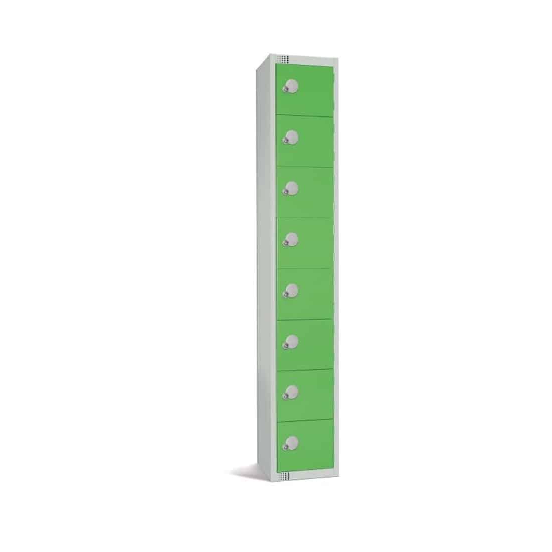 Elite Eight Door Camlock Locker Green