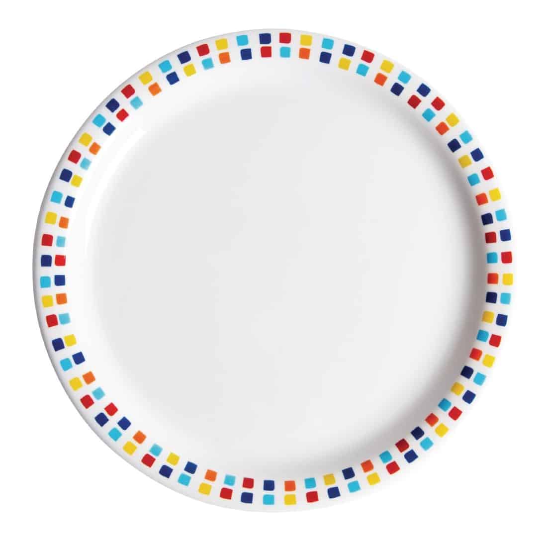 Carlisle Spanish Tile Dinner Plates 230mm