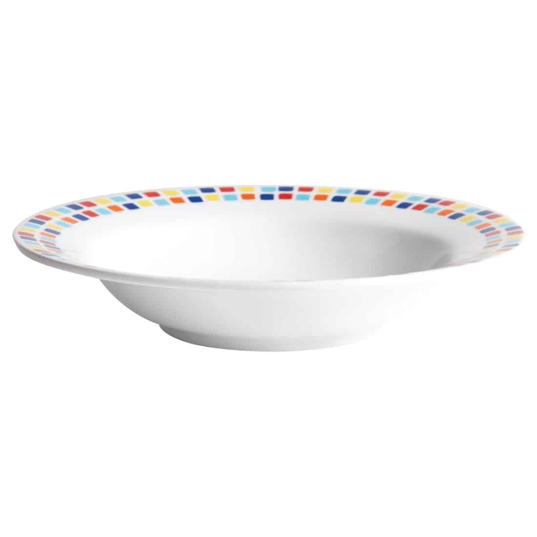 Carlisle Spanish Tile Pasta Bowls 195mm