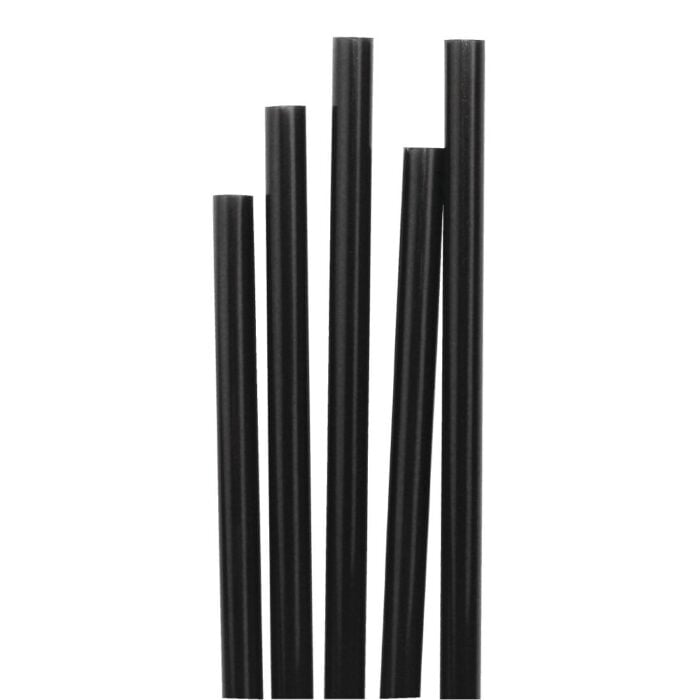 Fiesta Short Black Cocktail Stirrer Straws