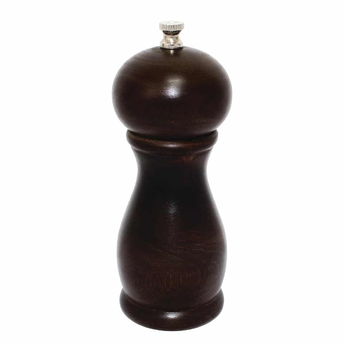 Dark Wood Salt and Pepper Mill 6in