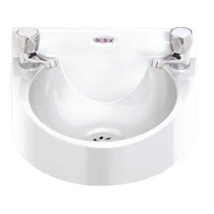 Basix Polycarbonate Wash Hand Basin White