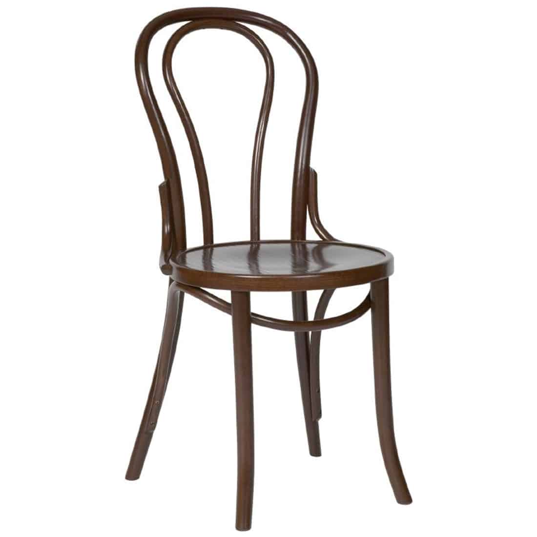 Fameg Bentwood Bistro Sidechair Walnut Finish Pack of 2