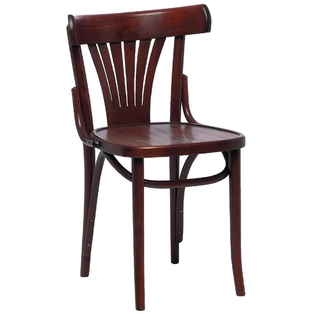 Fameg Bentwood Bistro Fan Back Sidechairs Walnut (Pack of 2)