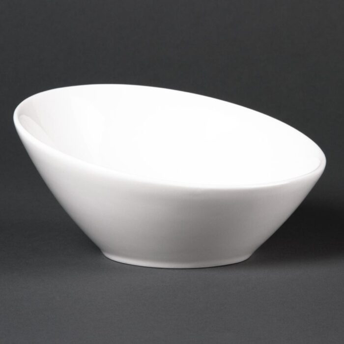 Lumina Fine China Oval Sloping Bowls 148mm