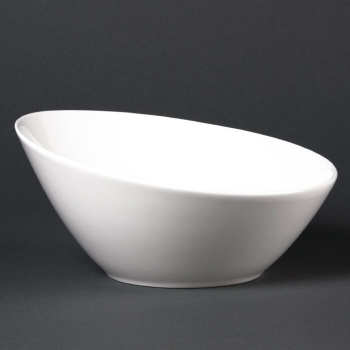 Lumina Fine China Oval Sloping Bowls 202mm