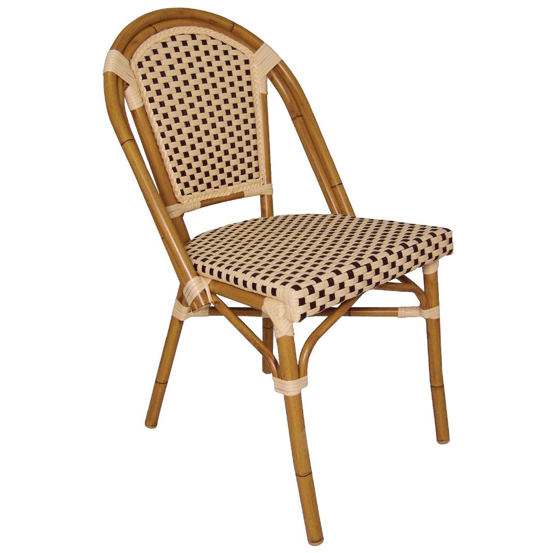 Bolero Continental Bistro Wicker Side Chairs 890mm (Pack of 4)
