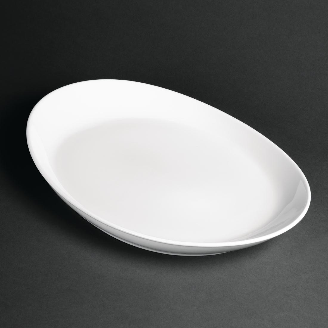 Royal Porcelain Classic White Oval Plates 340mm