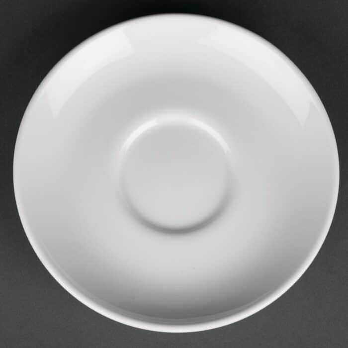 Royal Porcelain Classic White Cappuccino Saucers 150mm