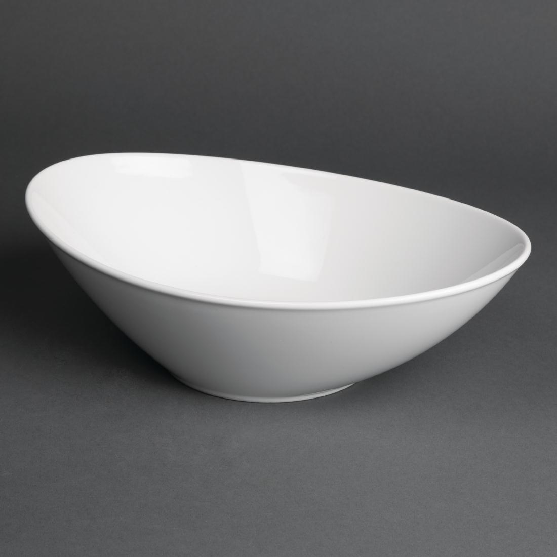 Royal Porcelain Classic White Salad Bowls 250mm