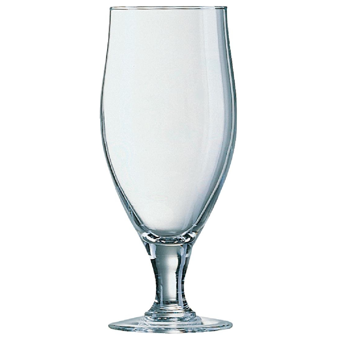 Arcoroc Cervoise Stemmed 2/3 Pint Beer Glasses 380ml CE Marked