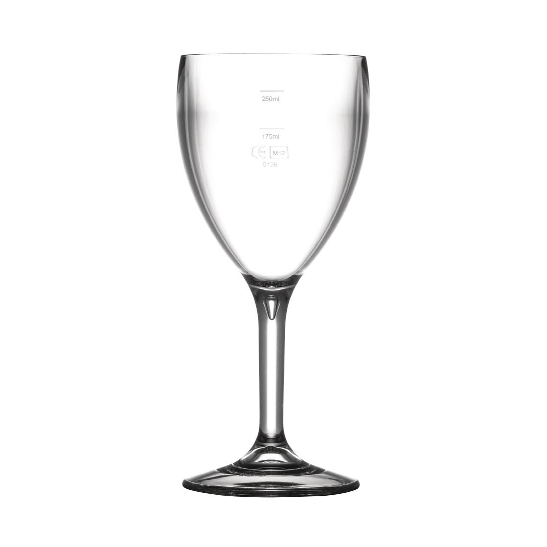 BBP Polycarbonate Wine Glasses 310ml CE Marked at 175ml and 250ml