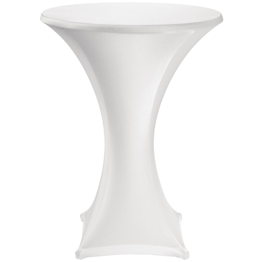 Jersey Stretch Table Cover - White