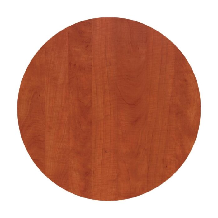 Werzalit Pre-drilled Round Table Top  Wild Pear Cognac 800mm