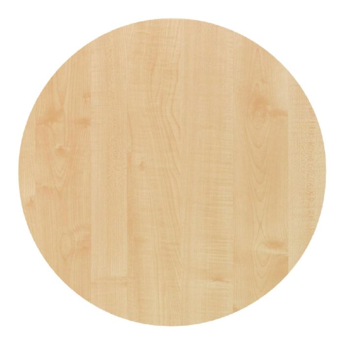 Werzalit Pre-drilled Round Table Top  Maple 600mm