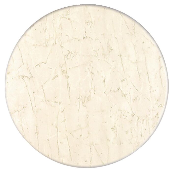 Werzalit Pre-drilled Round Table Top  Marble Bianco 600mm