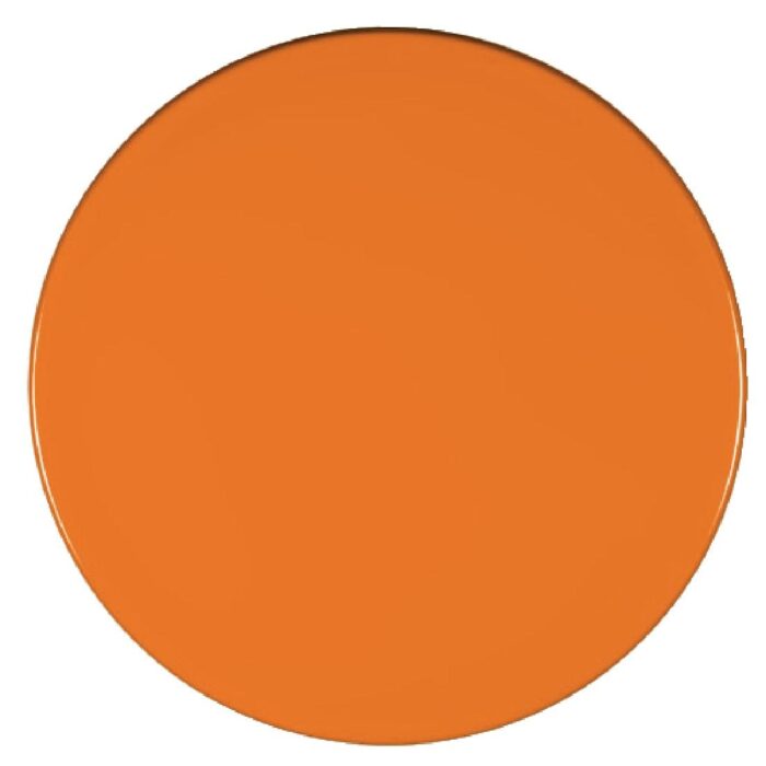 Werzalit Pre-drilled Round Table Top  Orange 600mm