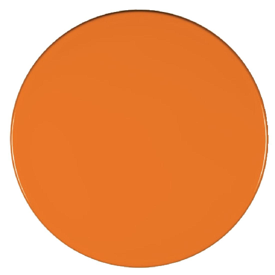 Werzalit Pre-drilled Round Table Top  Orange 800mm