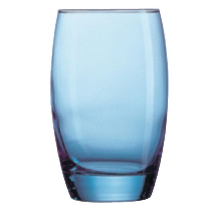 Arcoroc Salto Ice Blue Highball Glasses 350ml