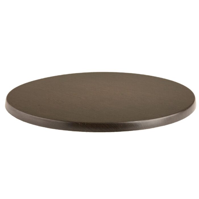 Werzalit Pre-drilled Round Table Top  Wenge 700mm