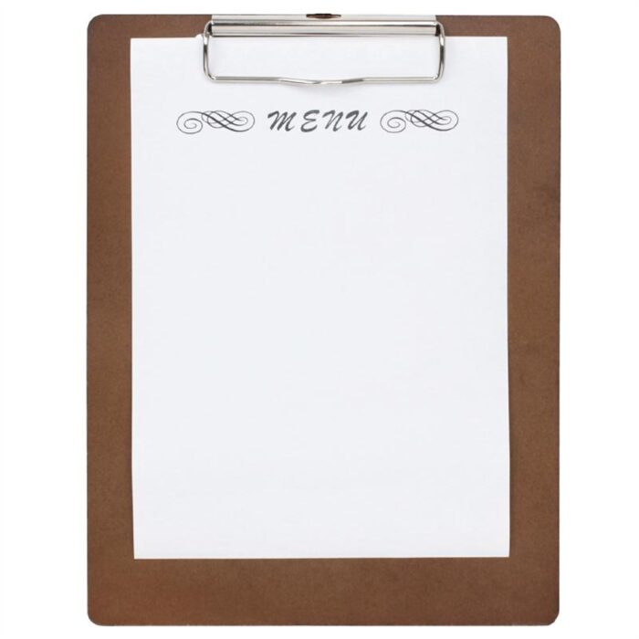 Wooden Menu Presentation Clipboard A5