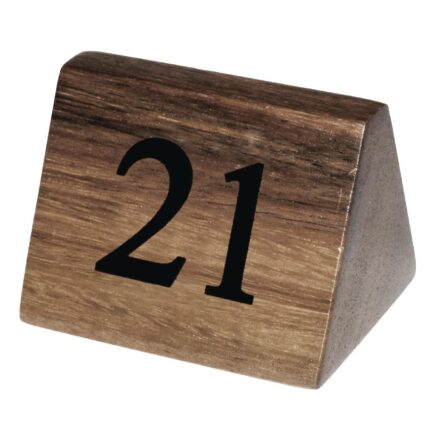 Olympia Acacia Table Number Signs Numbers