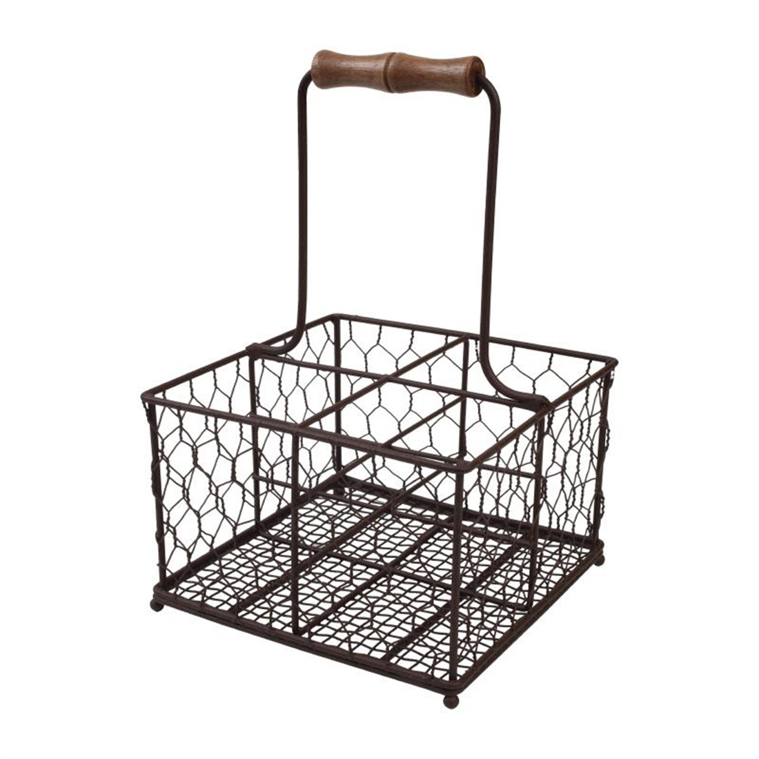 T&G Provence Wire Condiment Holder Brown
