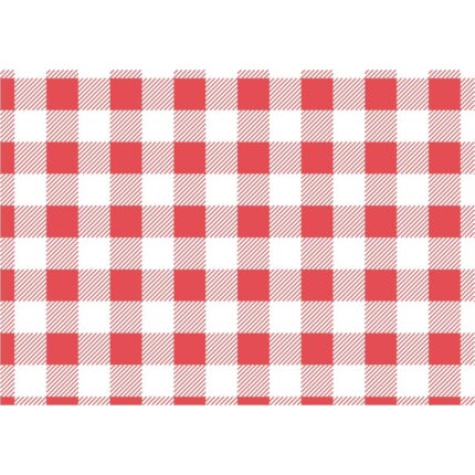 Red Gingham Greaseproof Paper 190x310mm