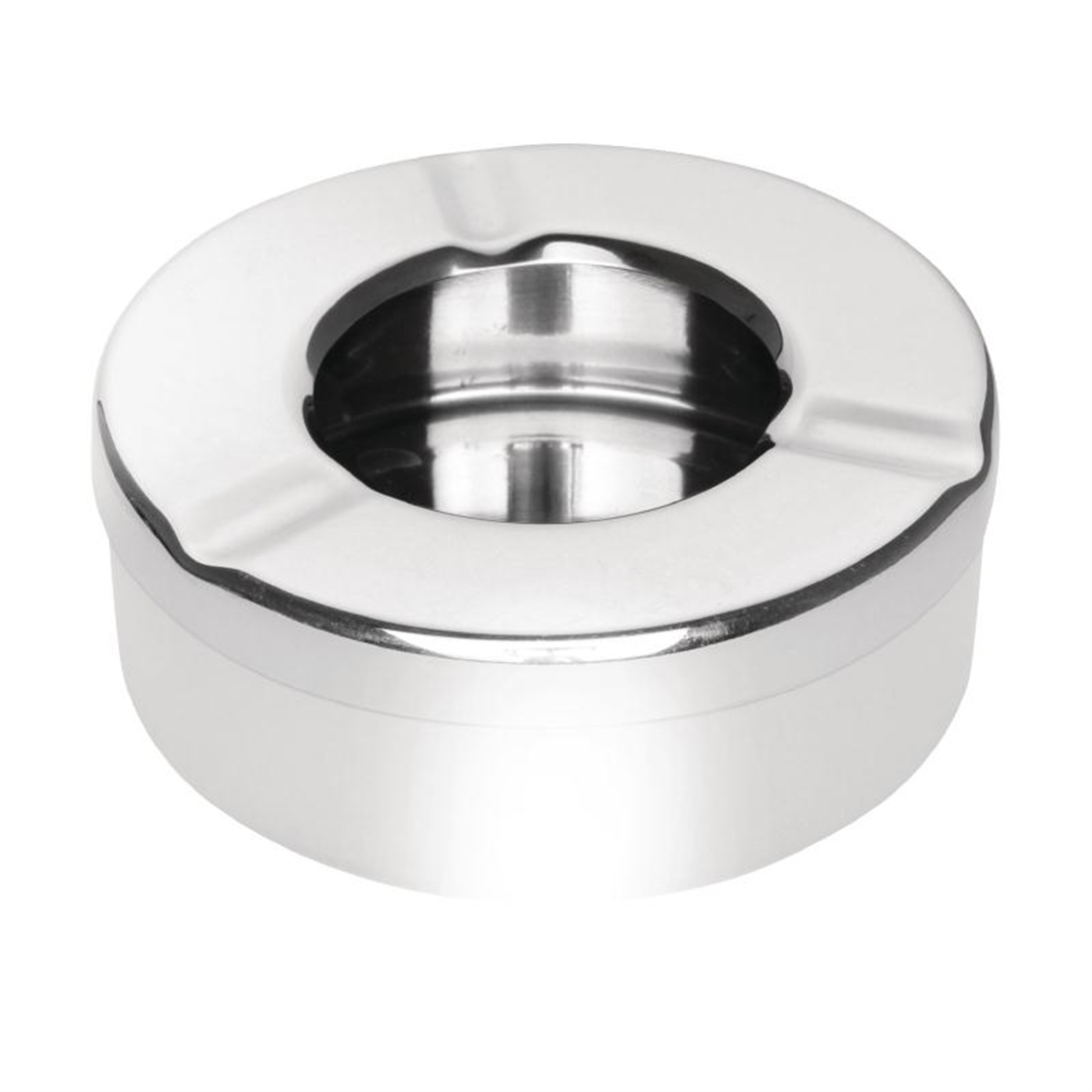 Olympia Stainless Steel Windproof Ashtray 90mm