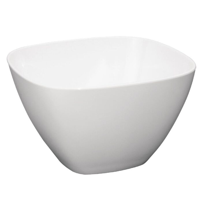 Kristallon Square Bowl White (Pack 12)