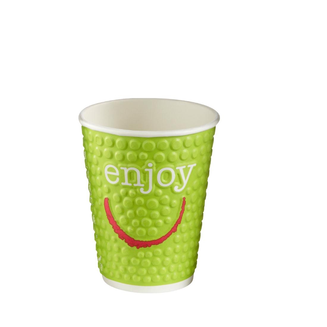 Huhtamaki Enjoy Double Wall Disposable Hot Cups 225ml / 8oz