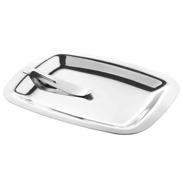 Olympia Square Stainless Steel Tip Tray With Bill Clip