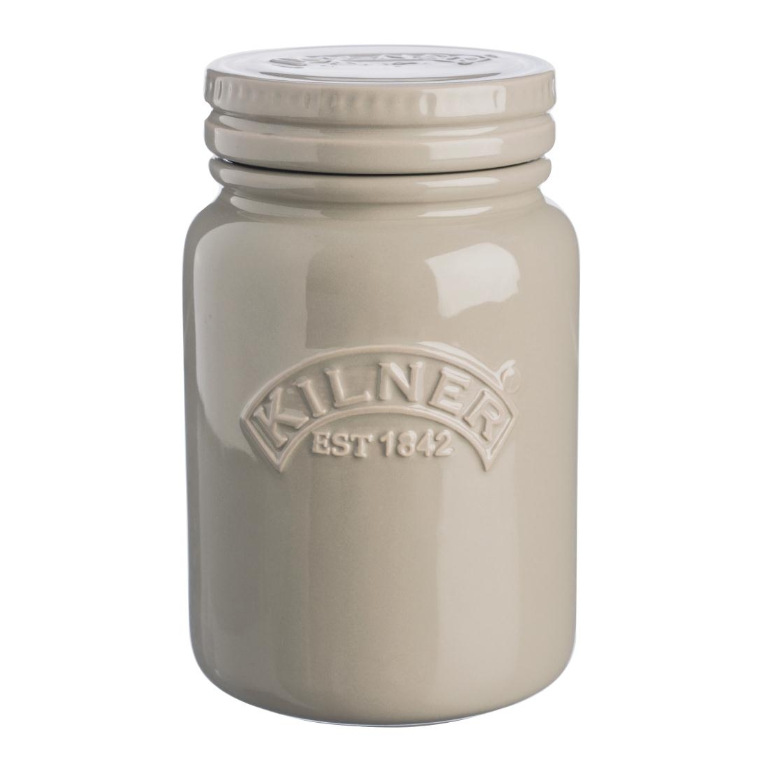 Kilner Ceramic Storage Jar Pebble Grey 600ml