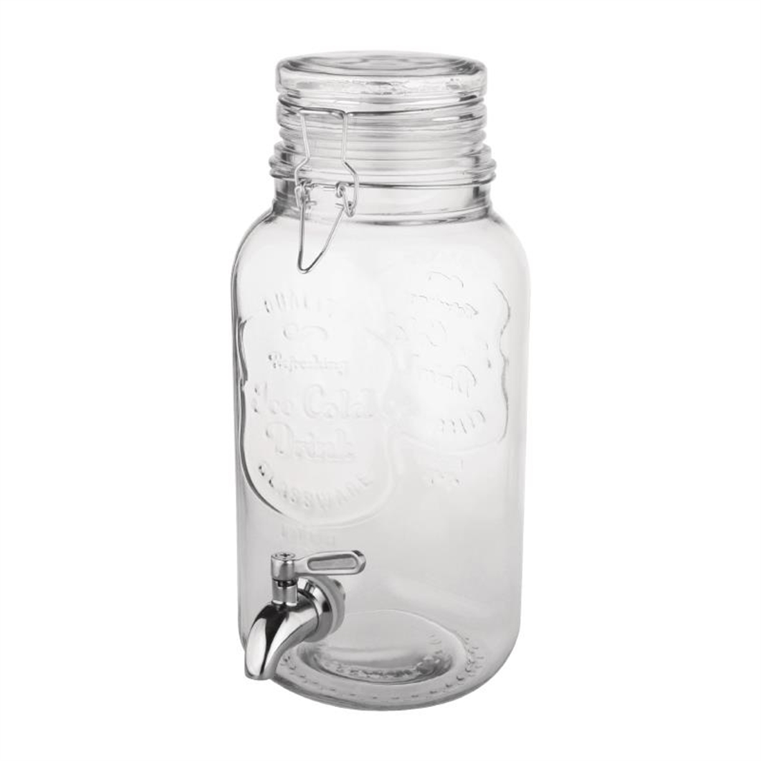 Olympia Clip-Top Drinks Dispenser With Indenting