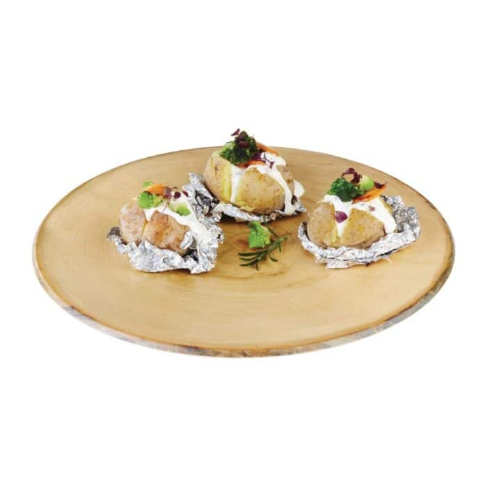 APS Timber Round Melamine Platter 440mm