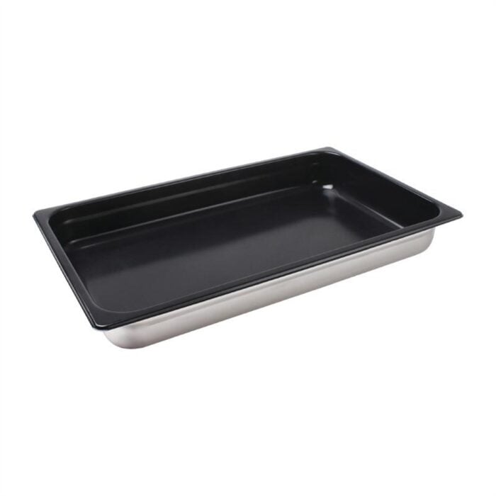 Vogue Stainless Steel Heavy Duty Non Stick Gastronorm Pan 1/1 65mm