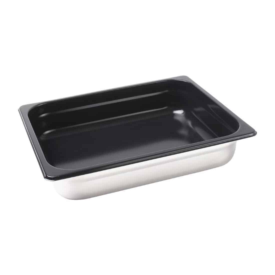 Vogue Stainless Steel Heavy Duty Non Stick Gastronorm Pan 1/2 65mm