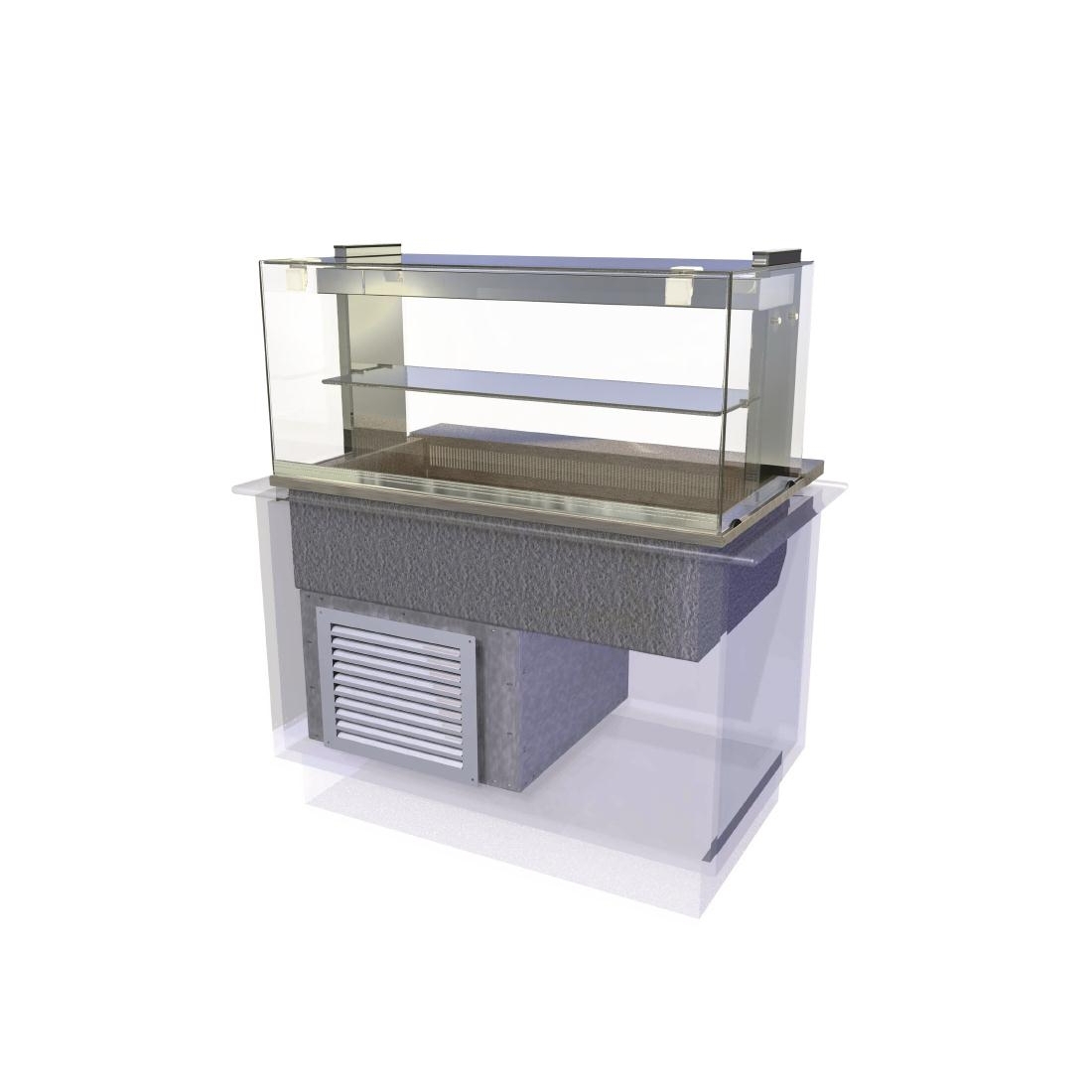 Kubus Drop In Chilled Deli Serve Over Counter 1175mm KCDL3HT