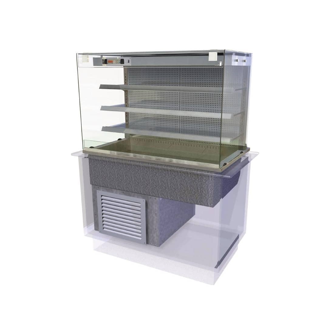 Kubus Drop In Multideck Self Service 1525mm KMDF4HT