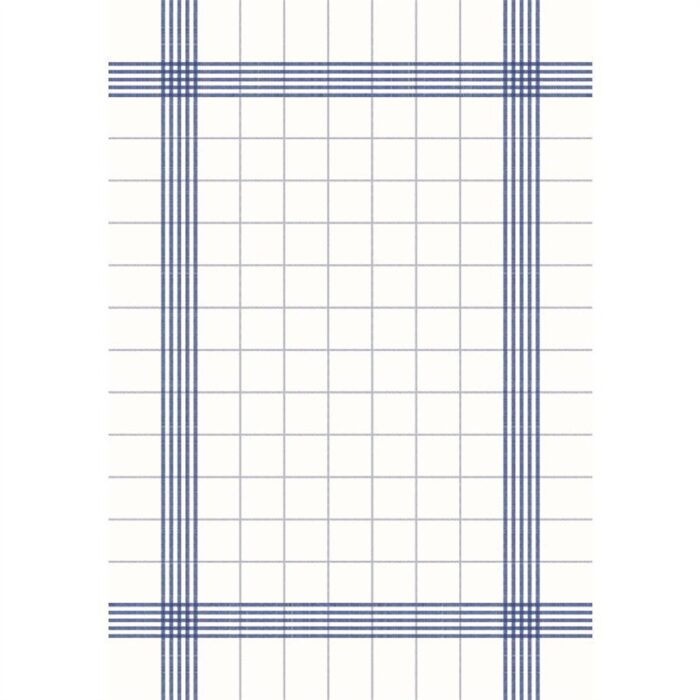 Duni Bistro Towel Napkin 38x54cm in Blue Check on White (Pack of 250)