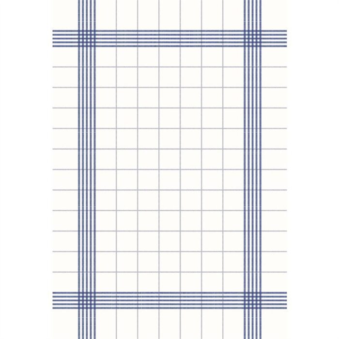 Duni Bistro Towel Napkin 38x54cm in Blue Check on White (Pack of 250)