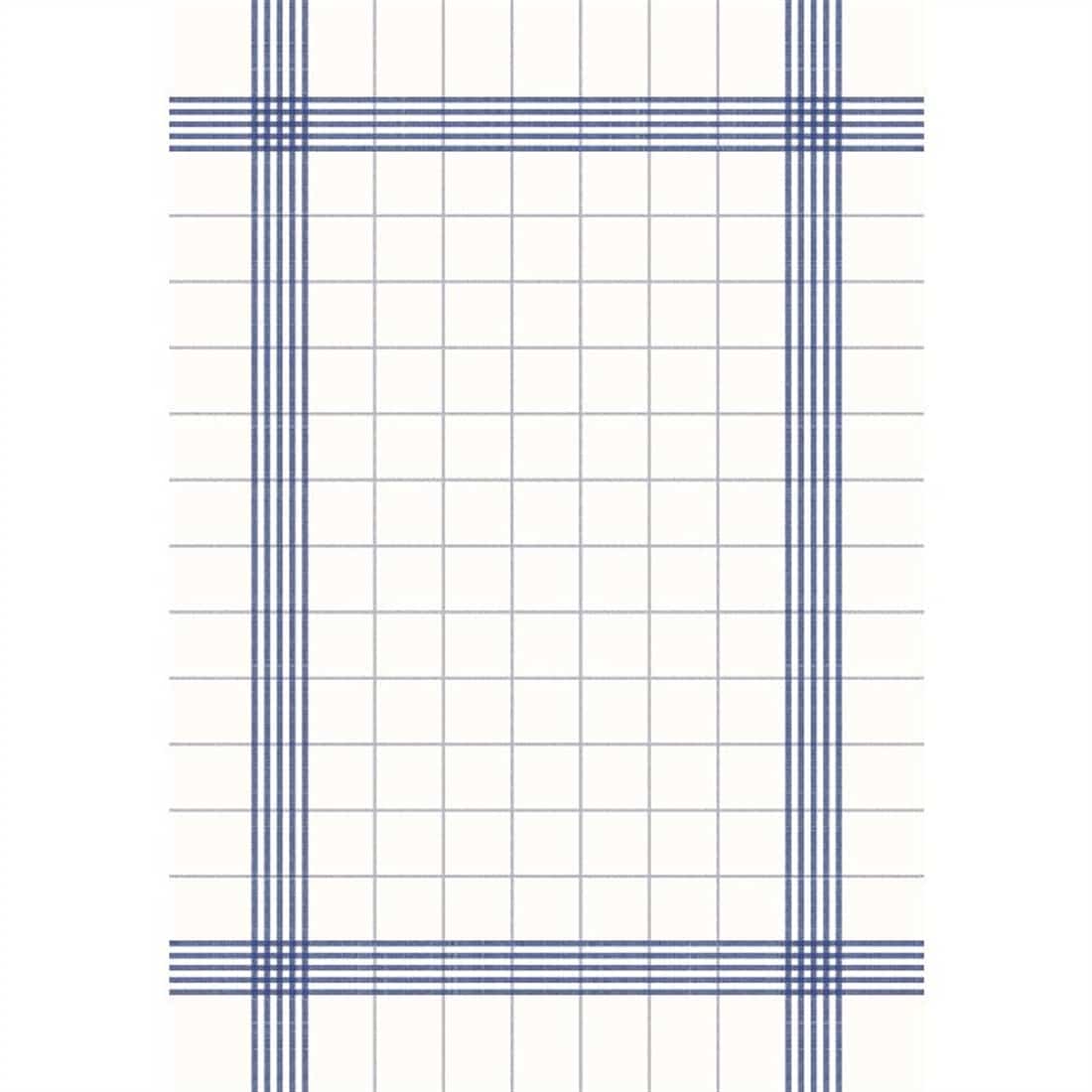Duni Bistro Towel Napkin 38x54cm in Blue Check on White (Pack of 250)