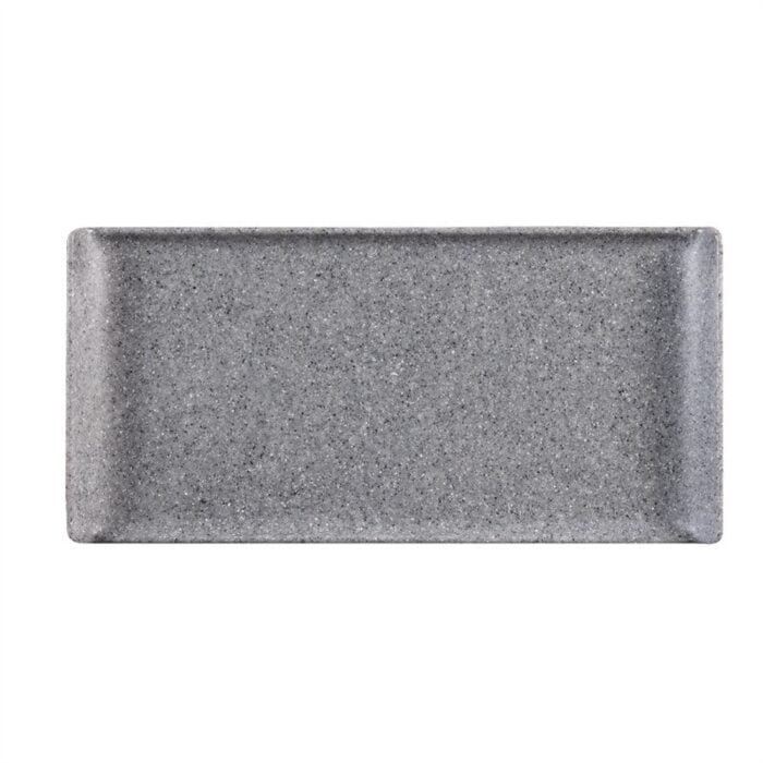 Churchill  Melamine Rectangular Tray Granite 300mm