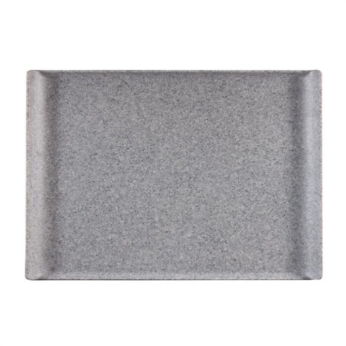 Churchill  Melamine Rectangular Tray Granite 530mm