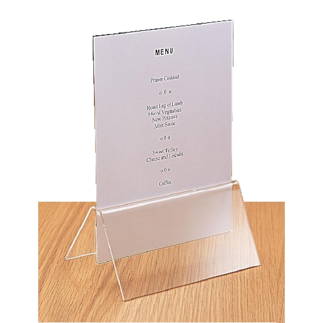 Olympia Wide Base Upright A5 Menu Holder